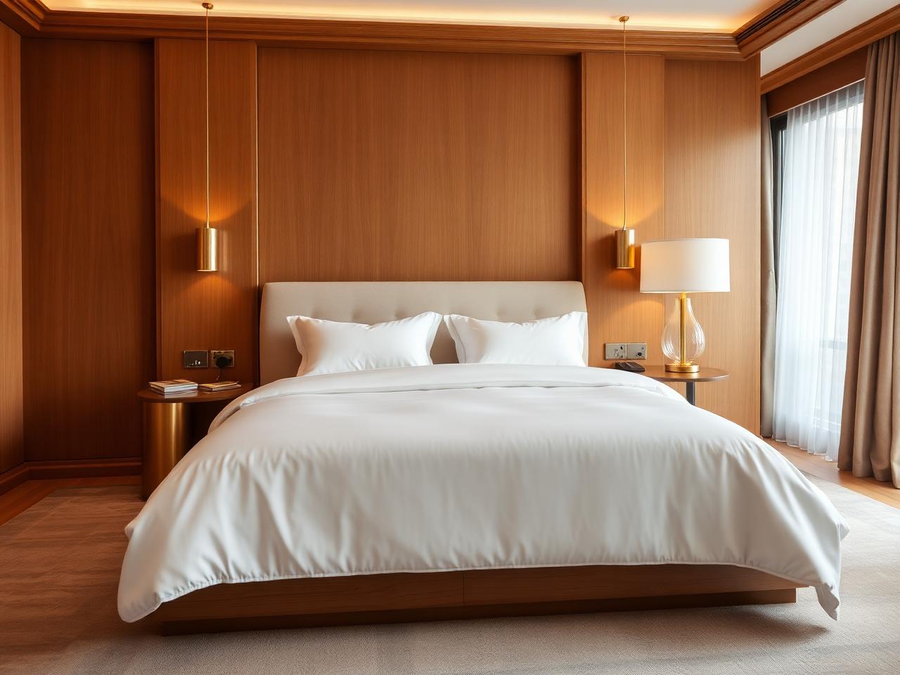 Hotel-grade bedroom with crisp linens